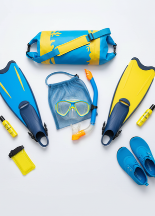 Snorkel Set – Mask, Fins & Dry Bag