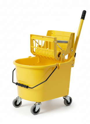 Commercial Mop Bucket with Wringer on Wheels