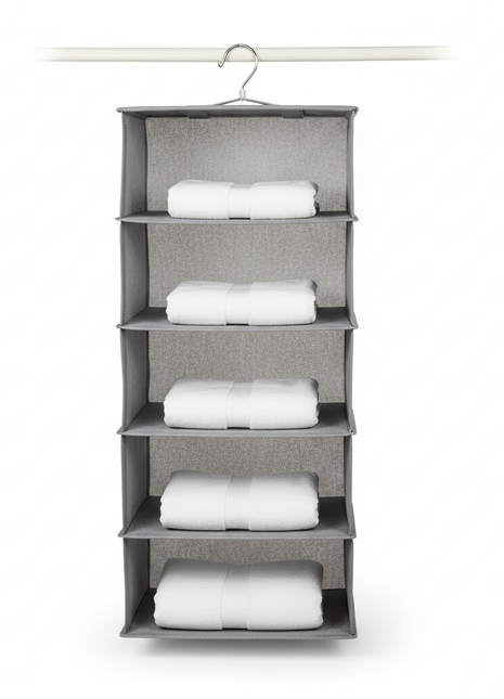 Hanging Closet Organizer - 6 Shelf Storage