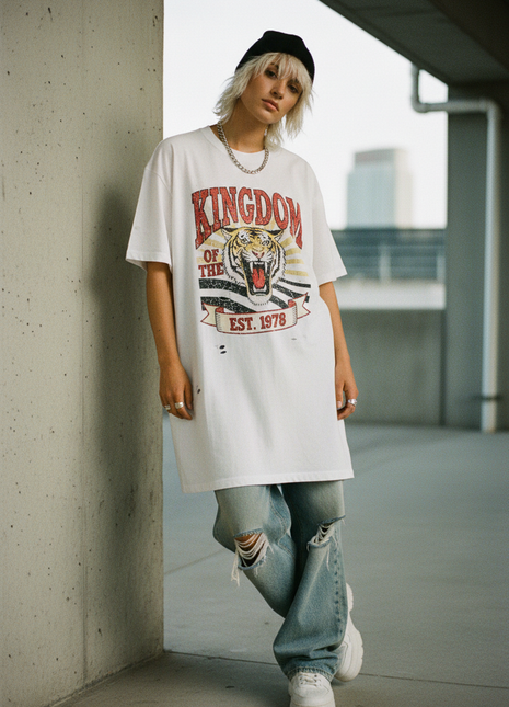 Oversized Vintage Graphic Tee
