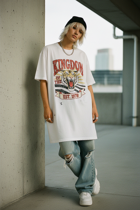 Oversized Vintage Graphic Tee