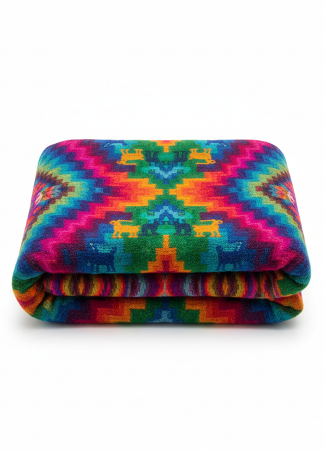 Otavalo Woven Tapestry — Andean Geometric Textile Art
