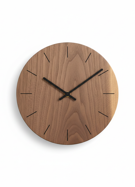 Minimalist Wooden Wall Clock