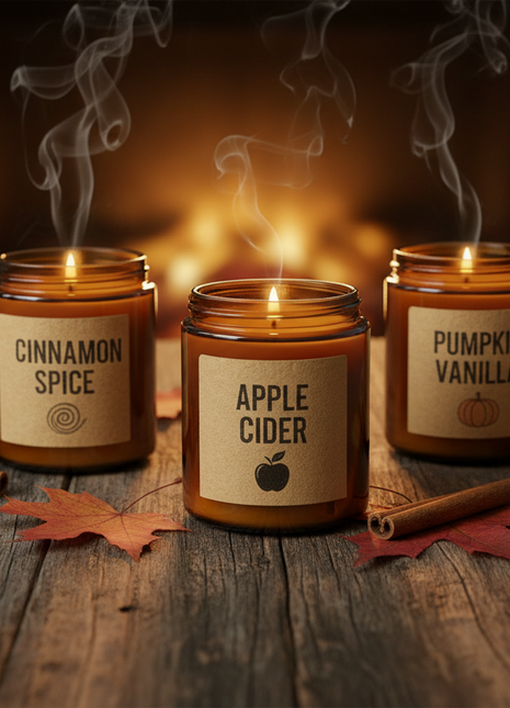 Fall Harvest Candle Set