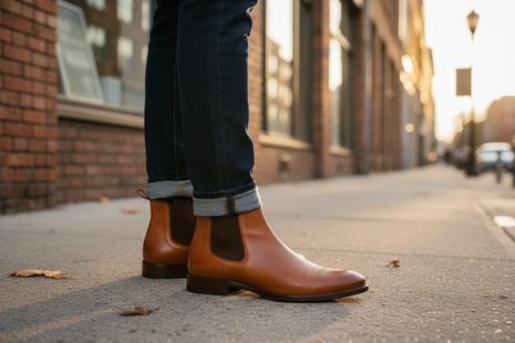 Dusk Chelsea Leather Boot