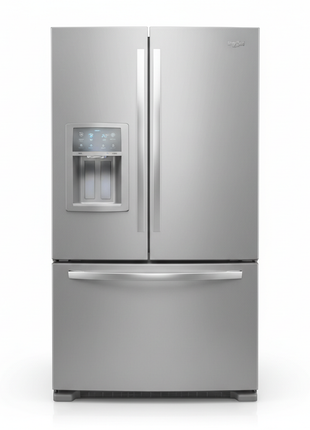 French Door Stainless Steel Refrigerator with Water Dispenser