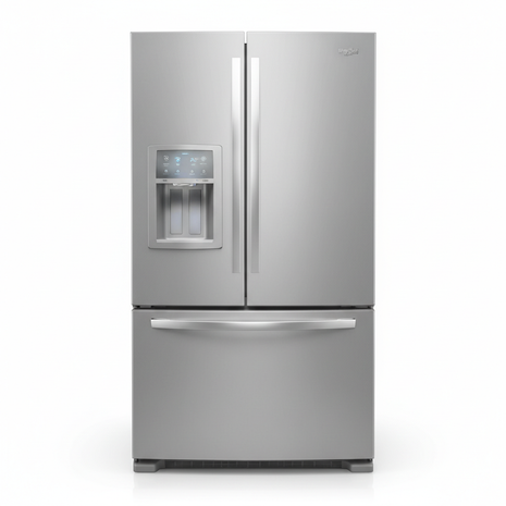 French Door Stainless Steel Refrigerator with Water Dispenser