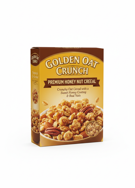 Honey Nut Oat Cereal - Family Size Box