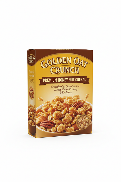 Honey nut oat cereal family size box