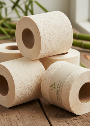 Eco-Friendly Bamboo Toilet Paper