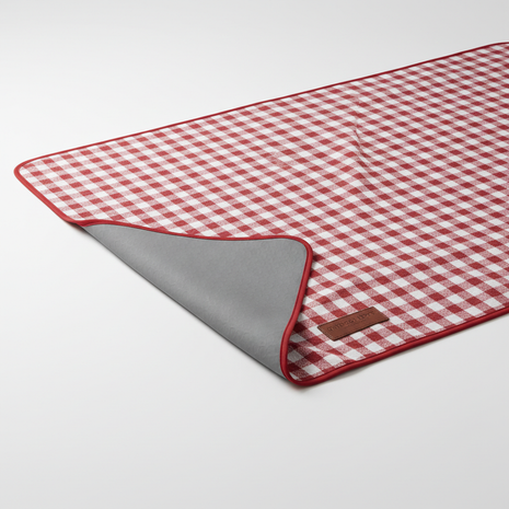 Waterproof Picnic Blanket - Red & White Gingham
