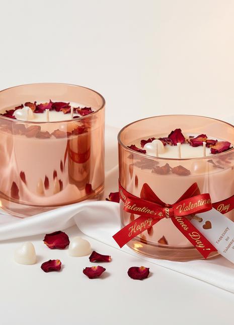 Heart & Bloom Scented Candle Set