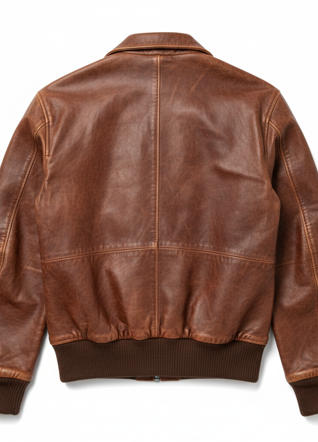 Vintage Bomber Leather Jacket