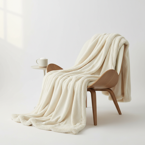Faux Fur Throw Blanket