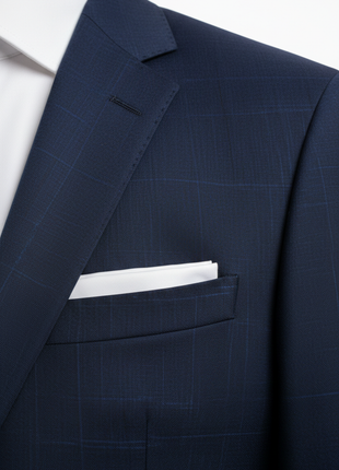 Navy Blue Slim Fit Two-Piece Suit