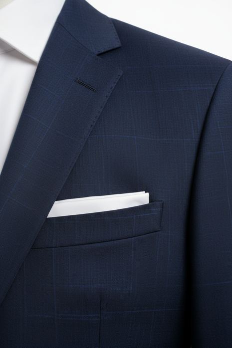 Navy Blue Slim Fit Two-Piece Suit