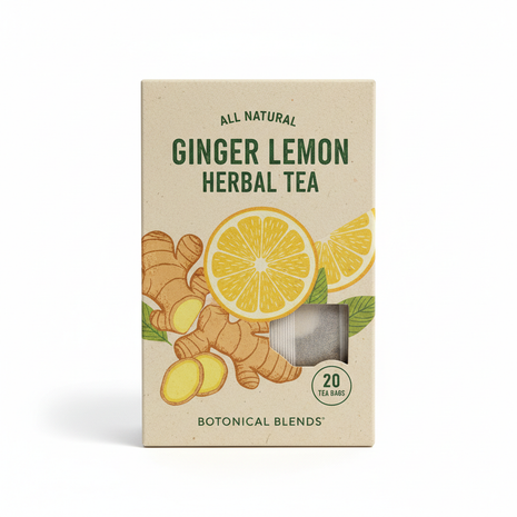 Ginger Lemon Herbal Tea (20 bags)