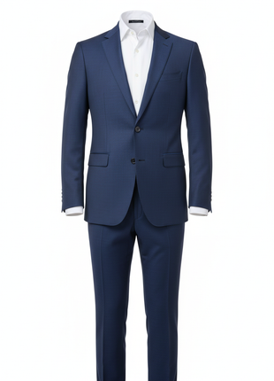 Navy Blue Slim Fit Two-Piece Suit