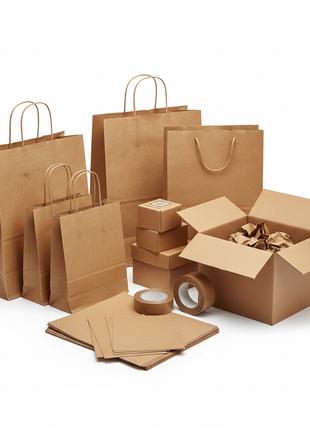 Kraft Paper Grocery Bags