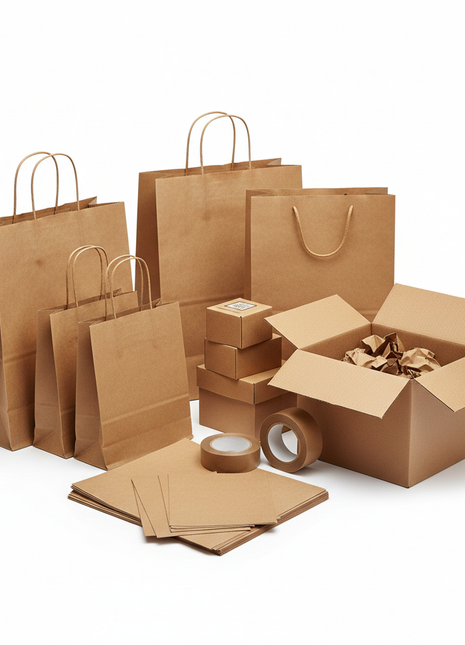 Kraft Paper Grocery Bags