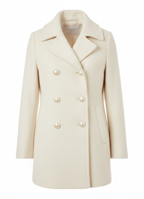 Classic Cream Peacoat