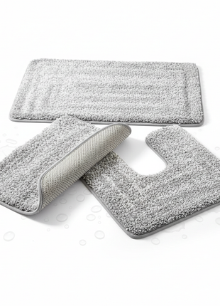 Non-Slip Bathroom Rug Set (2-Piece)
