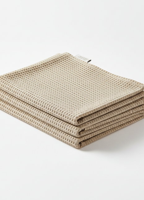 Waffle Weave Kitchen Dish Towel Set (Set of 4)
