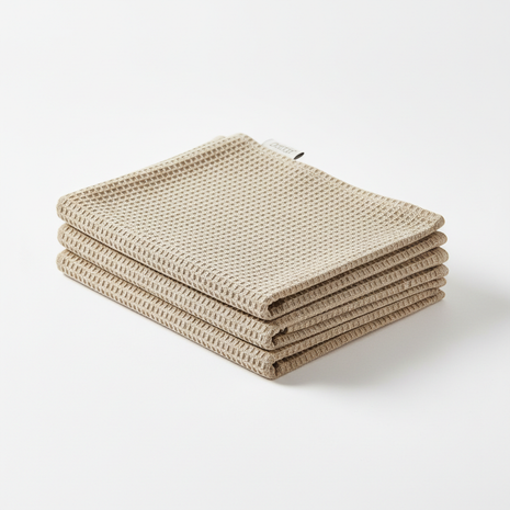 Waffle Weave Kitchen Dish Towel Set (Set of 4)