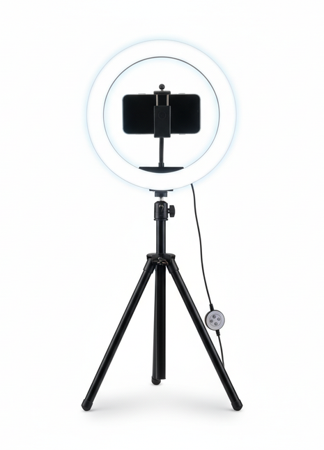 Portable Phone Ring Light with Tripod Stand