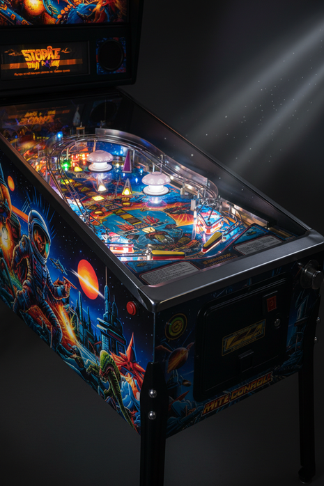 LED Pinball Arcade Machine – Full-Size Sci-Fi Theme with RGB Lighting