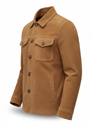 Suede Trucker Jacket