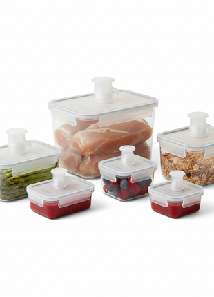 Vacuum-Sealed Food Storage Container Set (5-Piece)