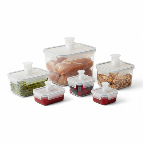 Vacuum-Sealed Food Storage Container Set (5-Piece)