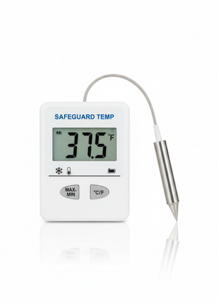 Commercial Refrigerator Thermometer - Digital Temperature Monitor