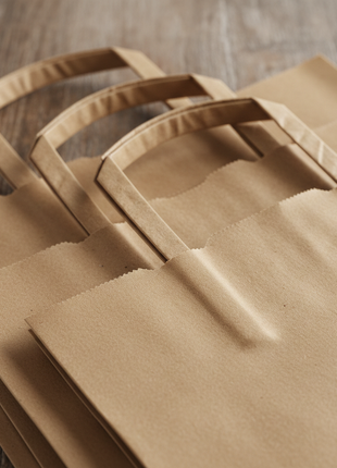 Kraft Paper Grocery Bags