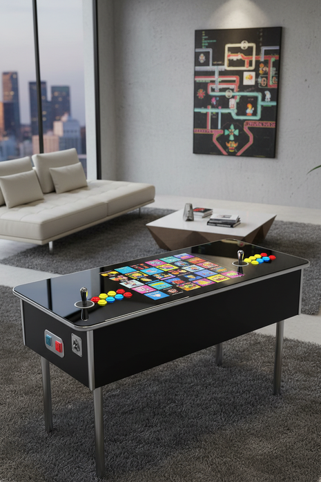 Cocktail Table Arcade Machine – 2-Player Retro Gaming Table