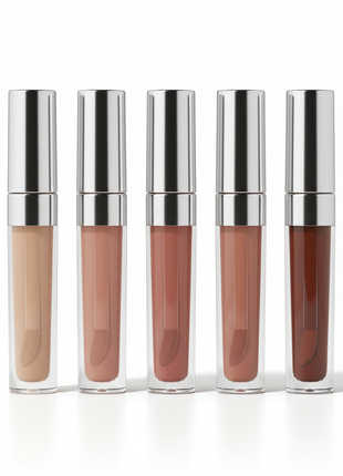 Nude Lip Gloss Collection – 6 Shades