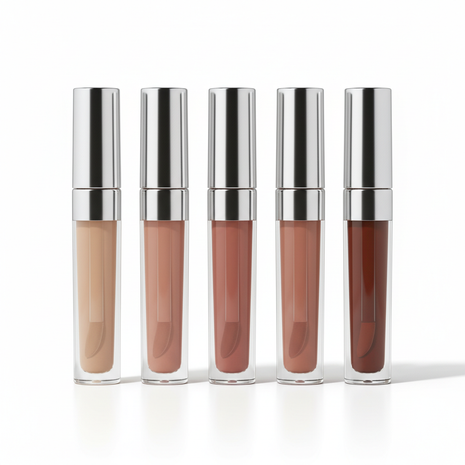 Nude Lip Gloss Collection – 6 Shades