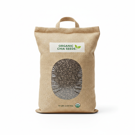 Bulk Chía Seeds (Chia Seeds) – 10 lb Bag
