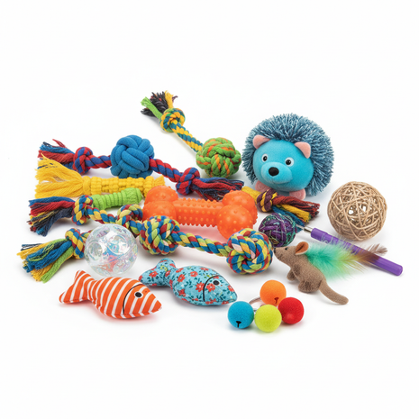 Pet Toy Bundle – Dogs & Cats Variety Pack