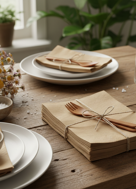 Recycled Kraft Paper Napkins