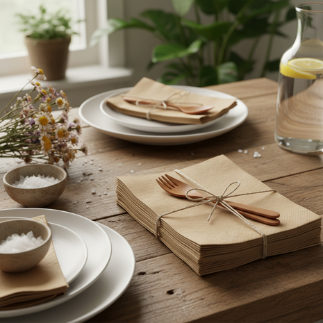 Recycled Kraft Paper Napkins