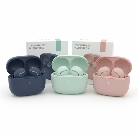True Wireless Bluetooth Earbuds with Charging Case