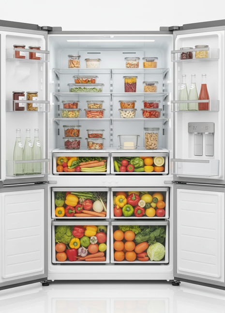French Door Refrigerator with Ice & Water Dispenser - 25 Cu Ft Stainless Steel