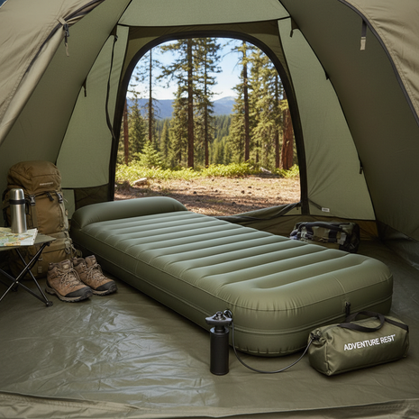 Portable Camping Air Mattress - Twin Size Lightweight