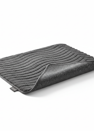 CloudStep Memory Foam Bath Mat in dark gray