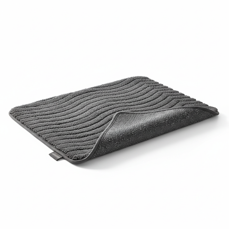 CloudStep Memory Foam Bath Mat in dark gray