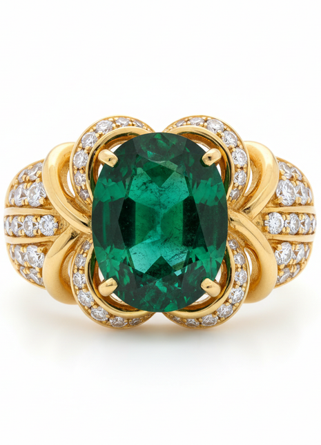 Emerald Cocktail Ring