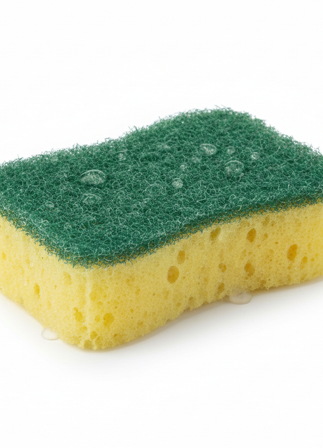 Yellow Dual-Sided Dishwashing Sponge (Pack of 6)