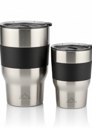 Stainless Steel Travel Mug Set 2-Piece